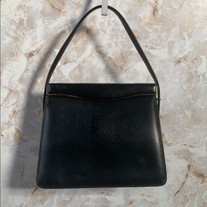Vintage Etra Black Leather Handbag